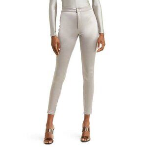 NWT SKIMS Disco Pants Silver Shimmer Skinny Women's Size S